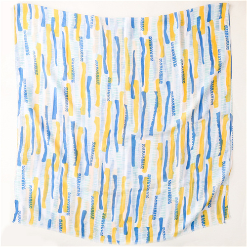 Summer sunscreen shawl shawl mint green woolen edge printed scarf decorative long style