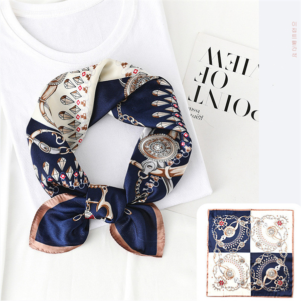 Fashion small square scarf silk scarf Wholesale Fashion Scarf bag hair band