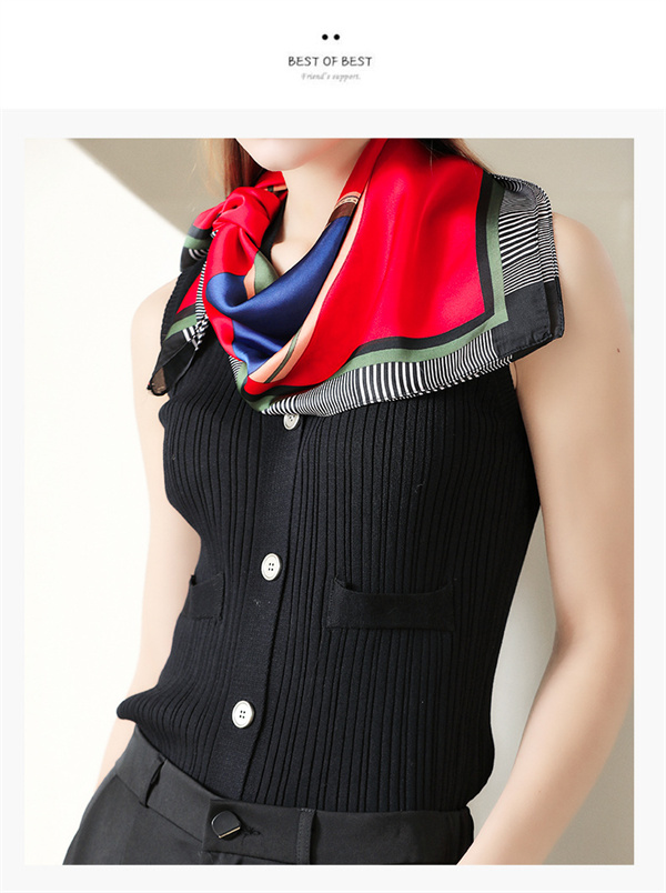 Summer new Plaid saddle double-sided printing 70 small scarves and square towels wholesale