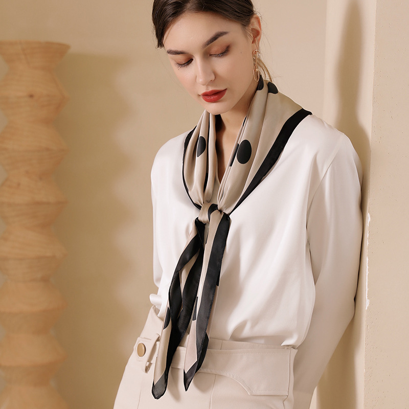Simulation silk scarf sweet 90 square scarf printed shawl wholesale