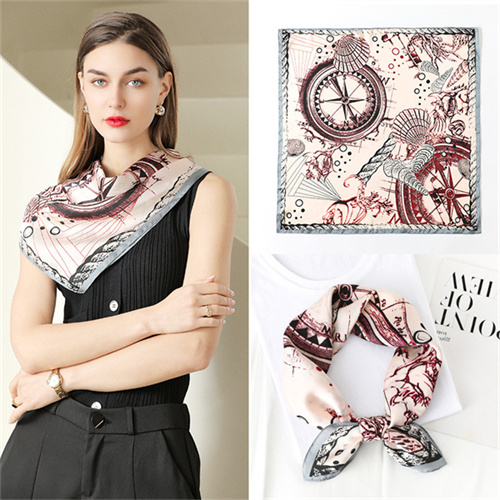 Roulette printing 70 square scarves simulation silk scarves wholesale