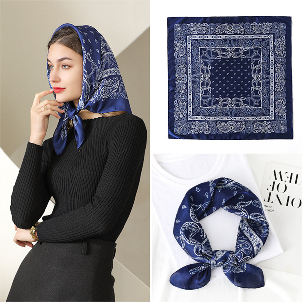 70 square scarf female cashew Flower Printed scarf decorative headscarf wholesale