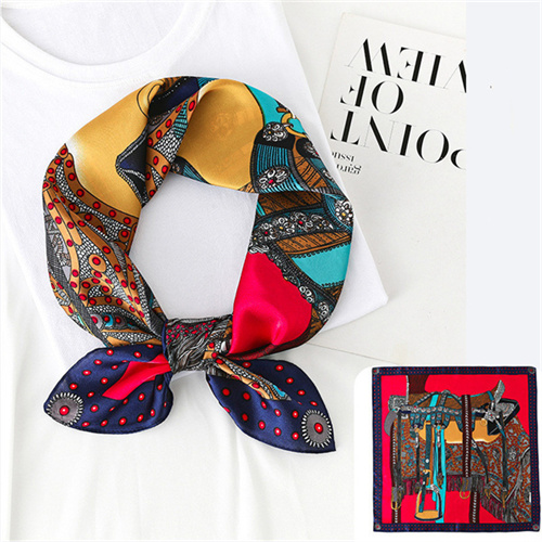 Dot print silk scarf female imitation silk 70 square scarf bag silk scarf female