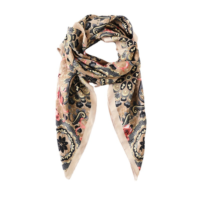 90 square scarves silk scarves womens printed small square scarves silk scarves wholesale