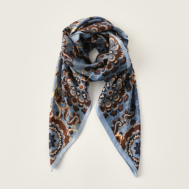 90 square scarves silk scarves womens printed small square scarves silk scarves wholesale