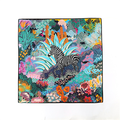 New silk scarves simulation silk scarves flower printing bags silk scarves necklaces wholesale