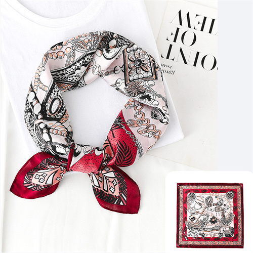 Small square scarf silk scarf printing 70 square scarf sweet decoration scarf wholesale
