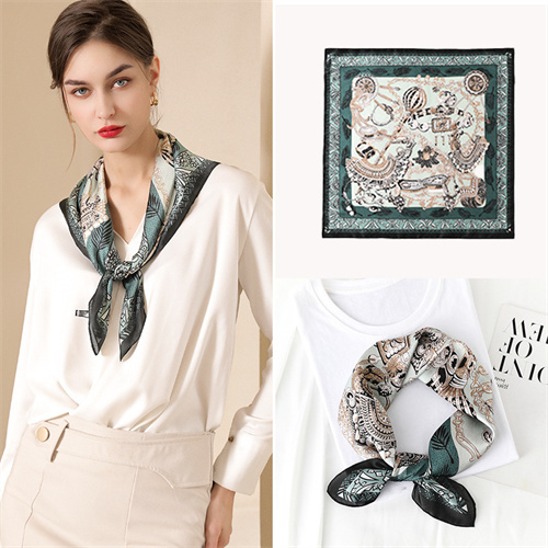 Small square scarf silk scarf printing 70 square scarf sweet decoration scarf wholesale