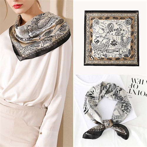 Small square scarf silk scarf printing 70 square scarf sweet decoration scarf wholesale