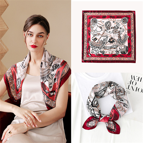 Small square scarf silk scarf printing 70 square scarf sweet decoration scarf wholesale