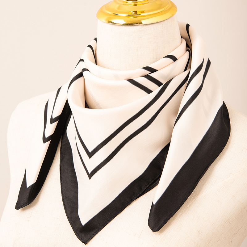 70 square scarf Fashion Black Scarf White Scarf printed bag bandage wholesale