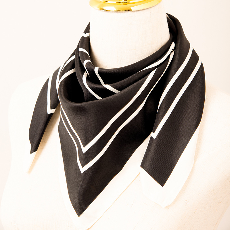 70 square scarf Fashion Black Scarf White Scarf printed bag bandage wholesale