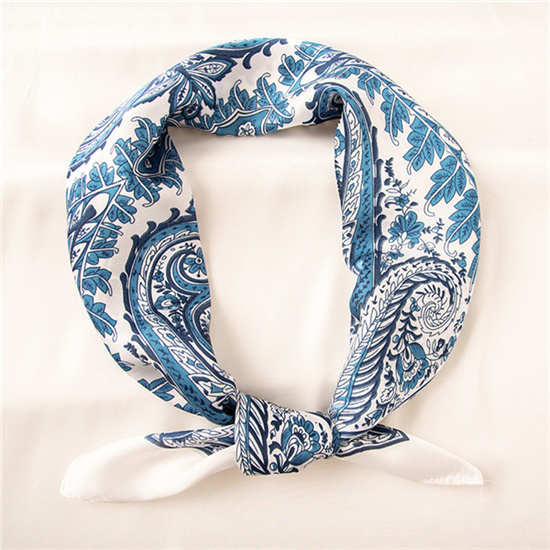 Printed silk scarf female 70 square scarf sweet bag silk scarf scarf female wholesale