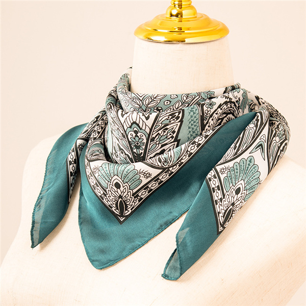 Printed silk scarf female 70 square scarf sweet bag silk scarf scarf female wholesale
