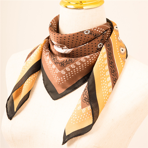 New imitation silk printing scarf Japan and South Korea sweet 70 small square scarf wholesale