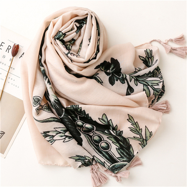 Versatile fashion cotton linen hand Scarf New Satin cotton beach towel wholesale