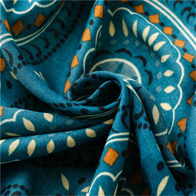 Cotton linen scarf dark green round geometric sunscreen beach towel shawl scarf