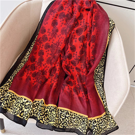 Cotton linen printed Scarf Shawl beach towel warm scarf wholesale
