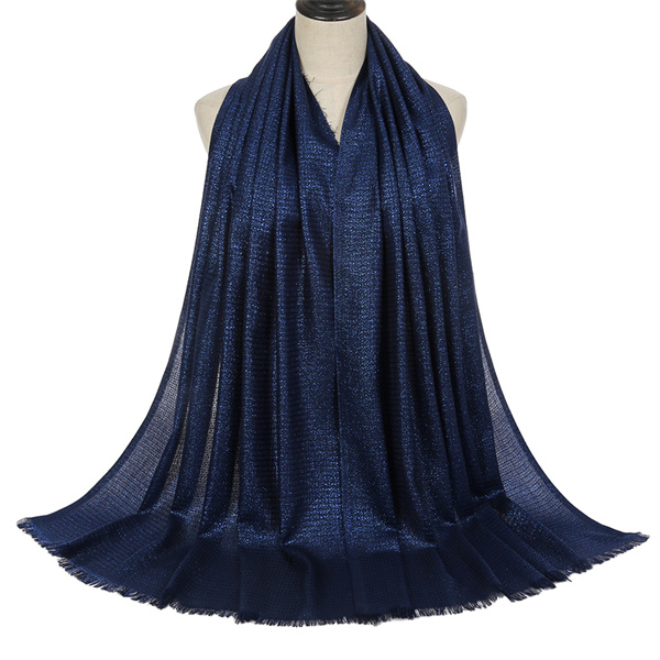 New monochrome gold thread womens Scarf Cotton Wool Shawl Scarf wholesale