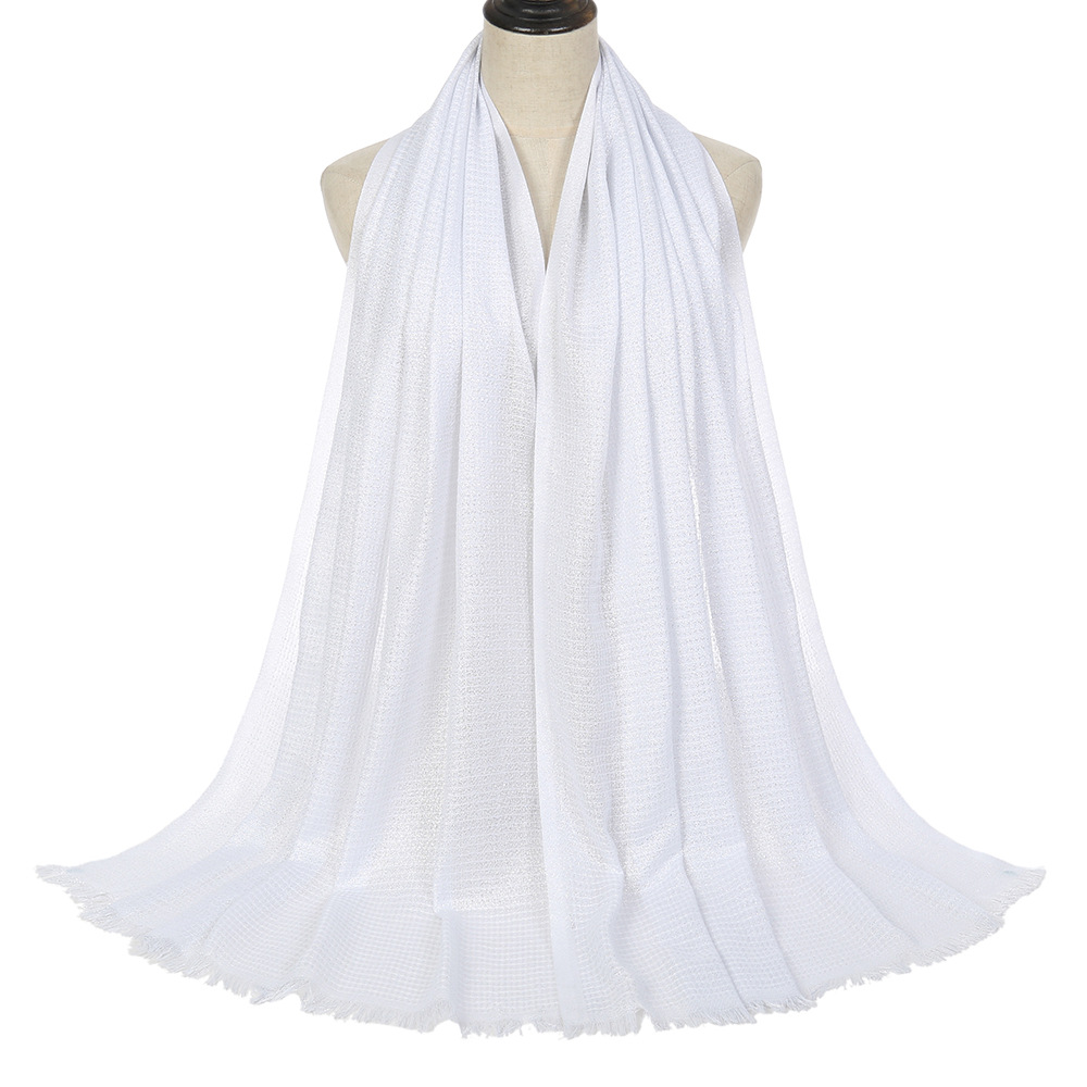 New monochrome gold thread womens Scarf Cotton Wool Shawl Scarf wholesale