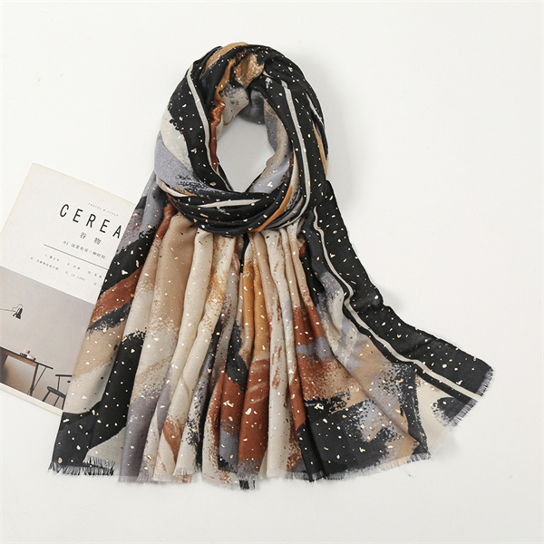 Versatile casual scarf Satin cotton thin sunscreen warm shawl wholesale