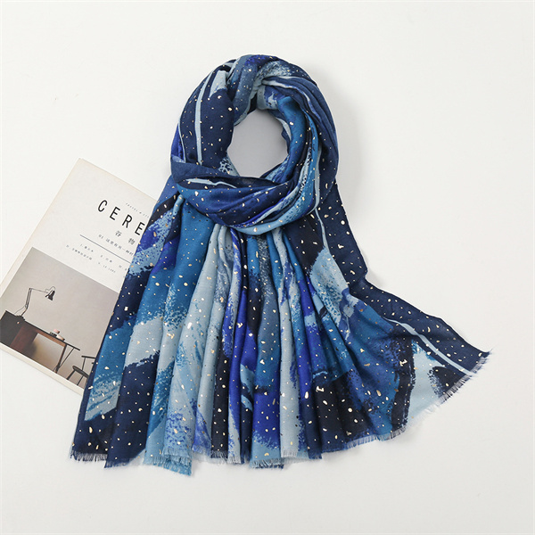 Versatile casual scarf Satin cotton thin sunscreen warm shawl wholesale