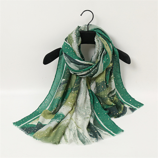 Versatile casual scarf Satin cotton thin sunscreen warm shawl wholesale