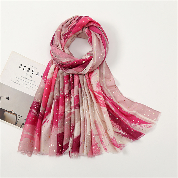 Versatile casual scarf Satin cotton thin sunscreen warm shawl wholesale