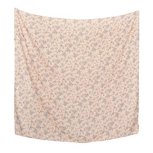 New Pearl Chiffon printed silk scarf womens Baotou square scarf