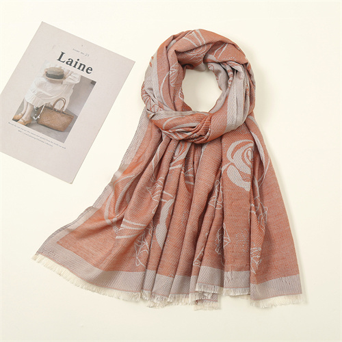 Fashion thin cotton scarf printing hot drill Baotou scarf wholesale