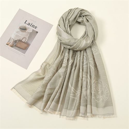 Fashion thin cotton scarf printing hot drill Baotou scarf wholesale