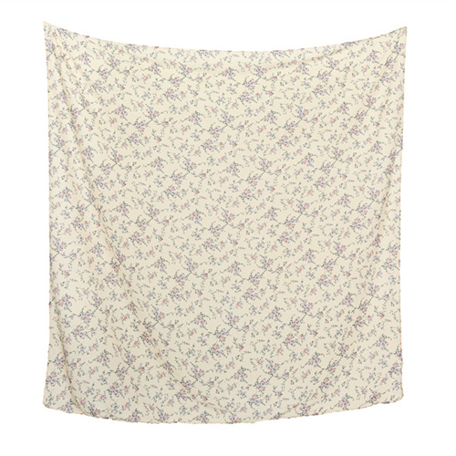 New Pearl Chiffon printed silk scarf womens Baotou square scarf