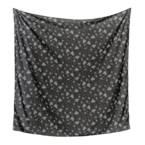 New Pearl Chiffon printed silk scarf womens Baotou square scarf