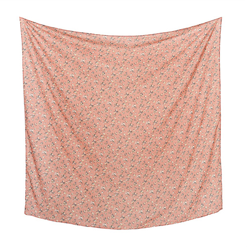 New Pearl Chiffon printed silk scarf womens Baotou square scarf