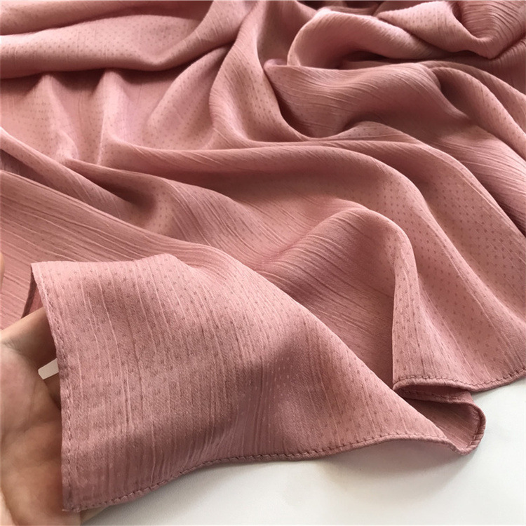 2022 New Color Dot Crepe Chiffon Shawl Scarf wholesale