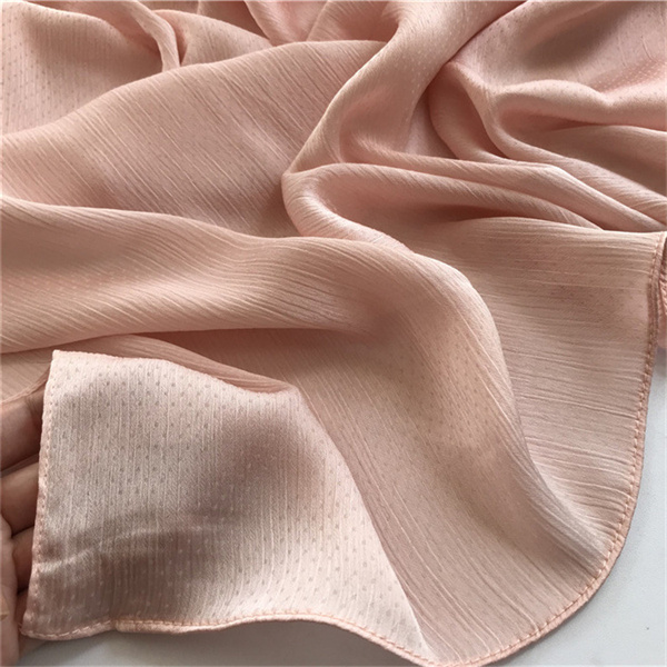 2022 New Color Dot Crepe Chiffon Shawl Scarf wholesale