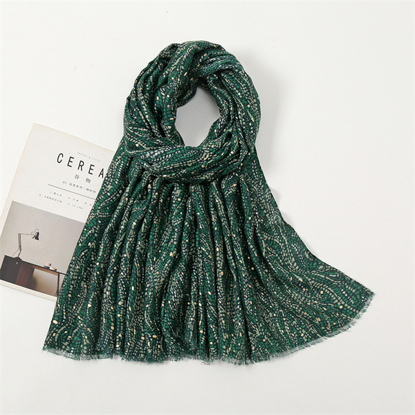 Vintage gilded printed womens scarf Satin cotton sunscreen shawl wholesale