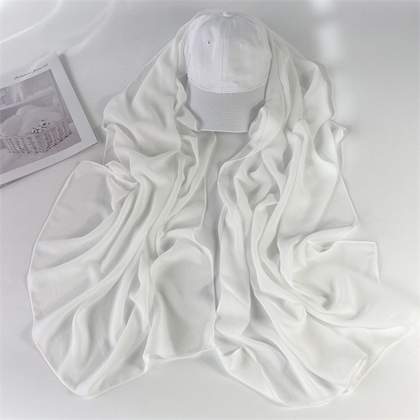 Baseball cap cap monochrome pearl Chiffon Scarf cap wholesale
