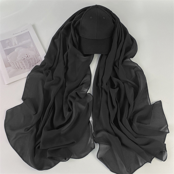 Baseball cap cap monochrome pearl Chiffon Scarf cap wholesale