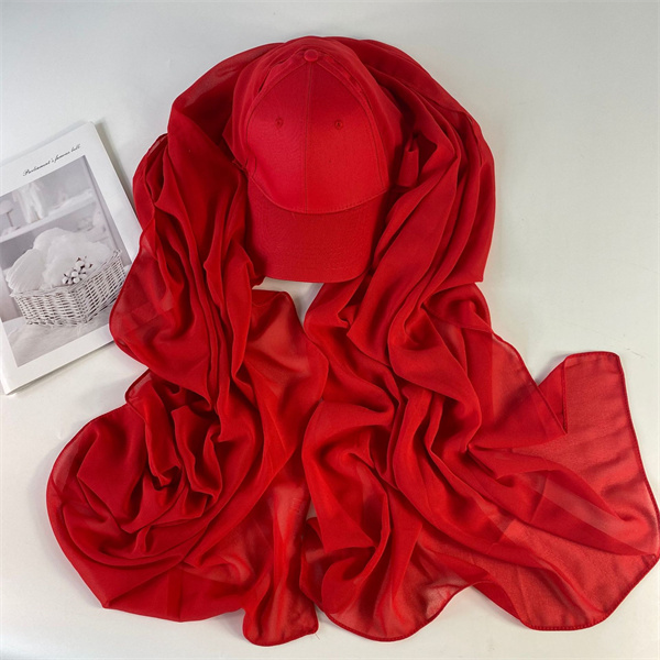 Baseball cap cap monochrome pearl Chiffon Scarf cap wholesale