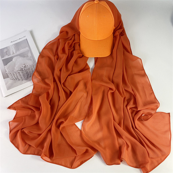 Baseball cap cap monochrome pearl Chiffon Scarf cap wholesale