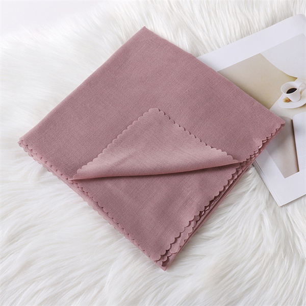 New package scarf 115cm cotton linen square scarf serrated edge scarf wholesale