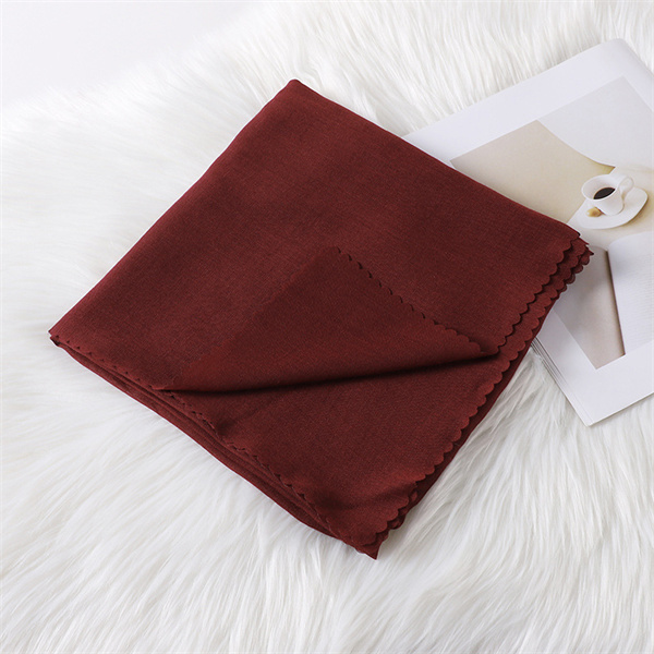 New package scarf 115cm cotton linen square scarf serrated edge scarf wholesale