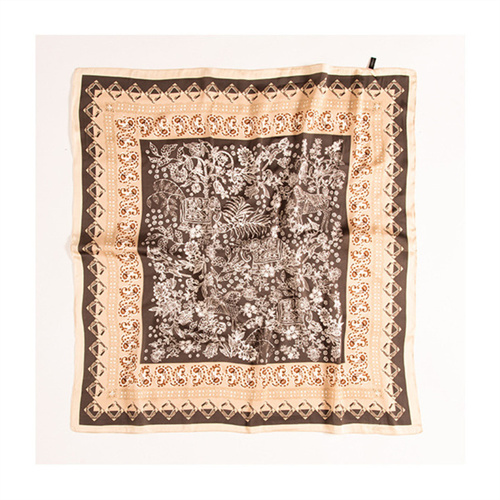 Summer new sweet 70 square scarf printing fashion simulation silk scarf wholesale