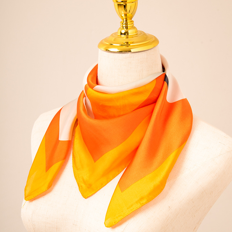 New 70 small square scarf color matching trend scarf bag tie simulation silk scarf wholesale