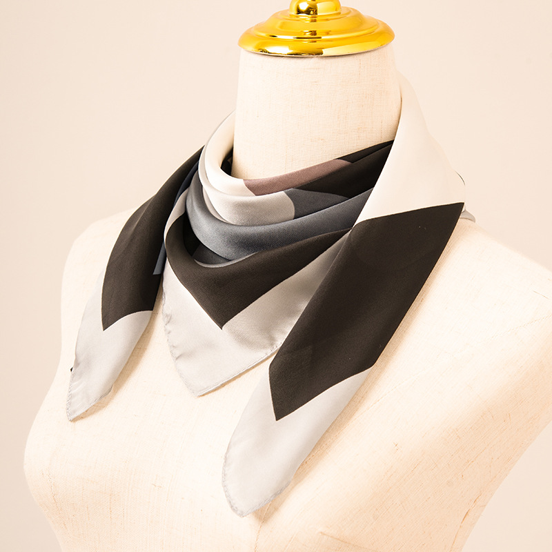 New 70 small square scarf color matching trend scarf bag tie simulation silk scarf wholesale