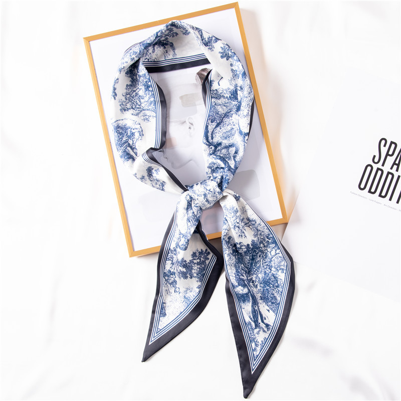 Summer new hairband Animal Print Long Silk Scarf female trend scarf wholesale
