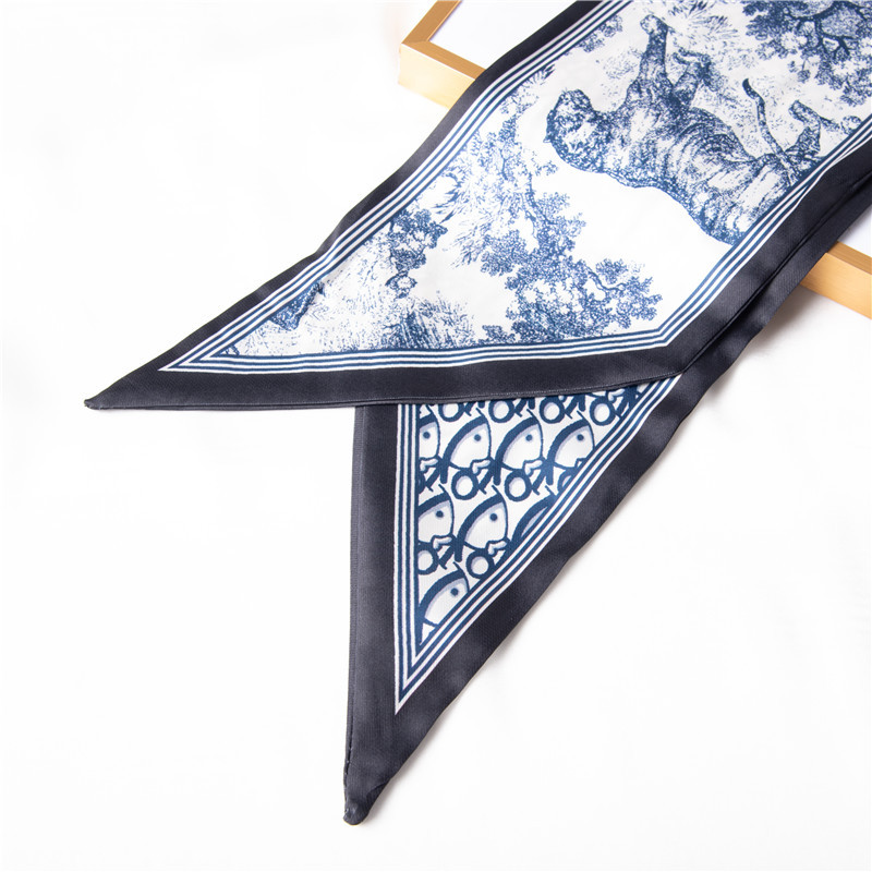 Summer new hairband Animal Print Long Silk Scarf female trend scarf wholesale
