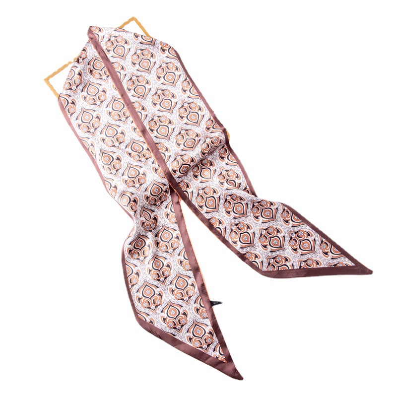 Small silk scarf wholesale printed hair band bandage sweet bag silk scarf