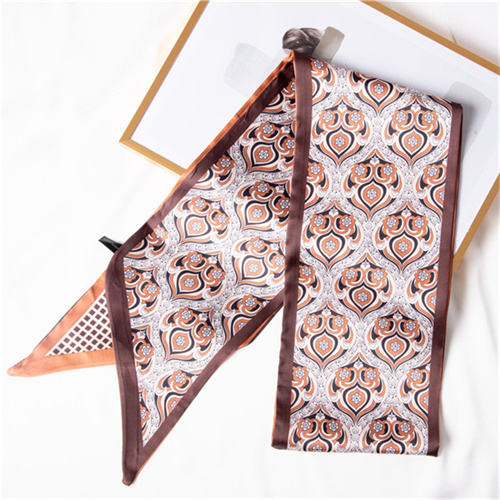 Small silk scarf wholesale printed hair band bandage sweet bag silk scarf